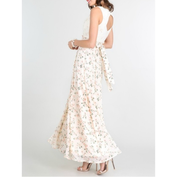 NWT Sleeveless Chiffon Floral Maxi Dress G… - Picture 3 of 8